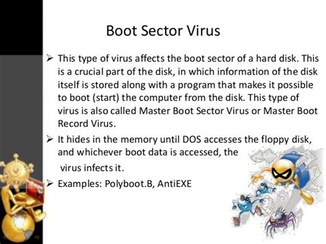 virus replicates itself into a hard drive's master boot record|norton boot sector virus.